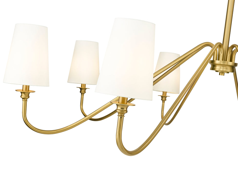 Chandelier Z-Lite 7509-8-60MGLD Modern Gold Gianna 8 Light Chandelier Z-Lite