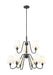 Chandelier Z-Lite 7509-9-32MB Matte Black Gianna 9 Light Chandelier Z-Lite