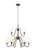 Chandelier Z-Lite 7509-9-32MB Matte Black Gianna 9 Light Chandelier Z-Lite