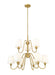 Chandelier Z-Lite 7509-9-32MGLD Modern Gold Gianna 9 Light Chandelier Z-Lite