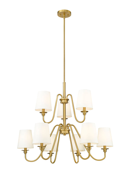 Chandelier Z-Lite 7509-9-32MGLD Modern Gold Gianna 9 Light Chandelier Z-Lite