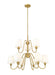 Chandelier Z-Lite 7509-9-32MGLD Modern Gold Gianna 9 Light Chandelier Z-Lite