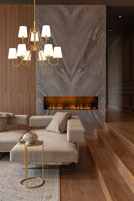 Chandelier Z-Lite 7509-9-32MGLD Modern Gold Gianna 9 Light Chandelier Z-Lite