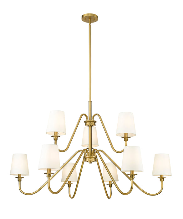 Chandelier Z-Lite 7509-9-46MGLD Modern Gold Gianna 9 Light Chandelier Z-Lite
