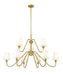 Chandelier Z-Lite 7509-9-46MGLD Modern Gold Gianna 9 Light Chandelier Z-Lite