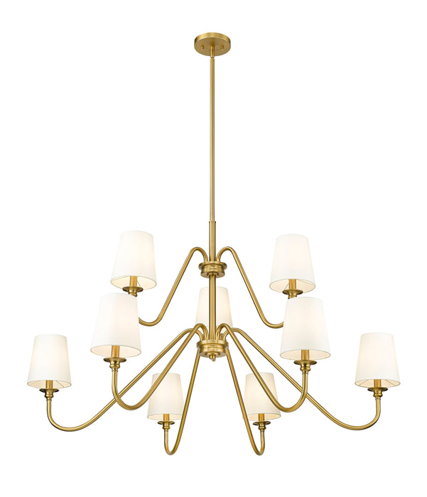 Chandelier Z-Lite 7509-9-46MGLD Modern Gold Gianna 9 Light Chandelier Z-Lite