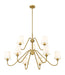 Chandelier Z-Lite 7509-9-46MGLD Modern Gold Gianna 9 Light Chandelier Z-Lite