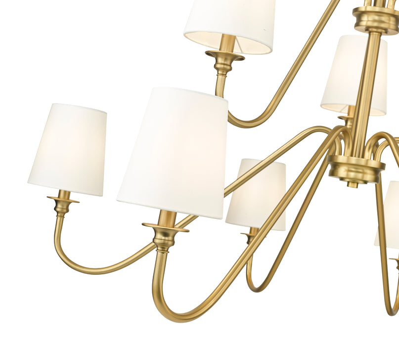 Chandelier Z-Lite 7509-9-46MGLD Modern Gold Gianna 9 Light Chandelier Z-Lite