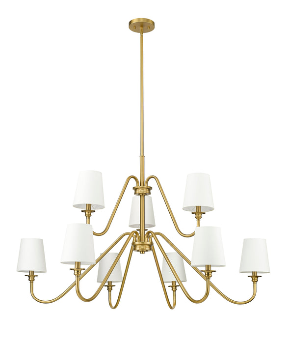 Chandelier Z-Lite 7509-9-46MGLD Modern Gold Gianna 9 Light Chandelier Z-Lite