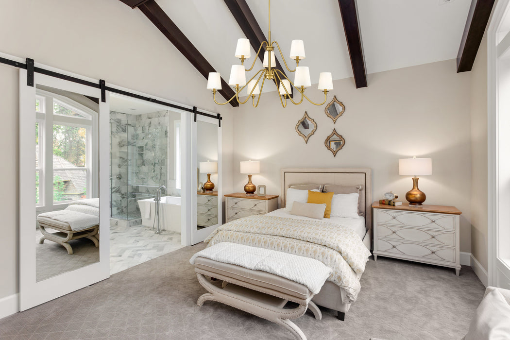 Chandelier Z-Lite 7509-9-46MGLD Modern Gold Gianna 9 Light Chandelier Z-Lite