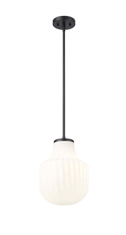 Pendant Z-Lite 7510P10-MB Matte Black Newbury 1 Light Pendant Z-Lite