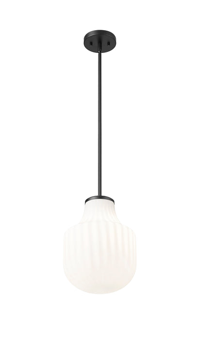 Pendant Z-Lite 7510P10-MB Matte Black Newbury 1 Light Pendant Z-Lite