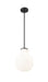 Pendant Z-Lite 7510P10-MB Matte Black Newbury 1 Light Pendant Z-Lite