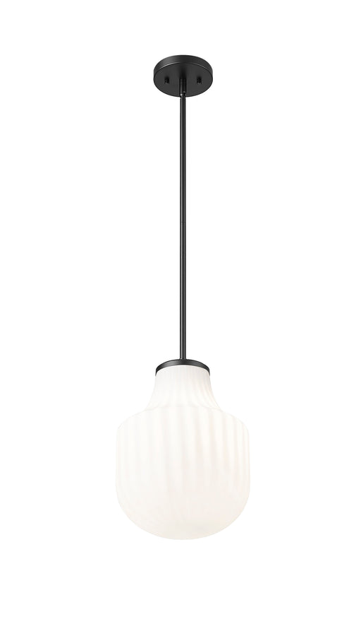 Pendant Z-Lite 7510P10-MB Matte Black Newbury 1 Light Pendant Z-Lite