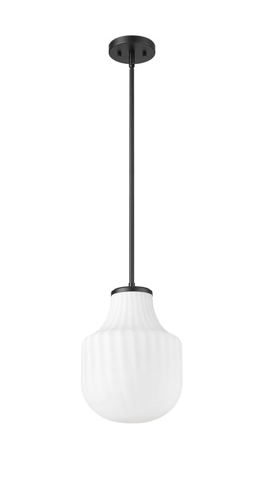 Pendant Z-Lite 7510P10-MB Matte Black Newbury 1 Light Pendant Z-Lite