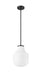 Pendant Z-Lite 7510P10-MB Matte Black Newbury 1 Light Pendant Z-Lite