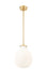 Pendant Z-Lite 7510P10-MGLD Modern Gold Newbury 1 Light Pendant Z-Lite