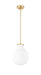 Pendant Z-Lite 7510P10-MGLD Modern Gold Newbury 1 Light Pendant Z-Lite