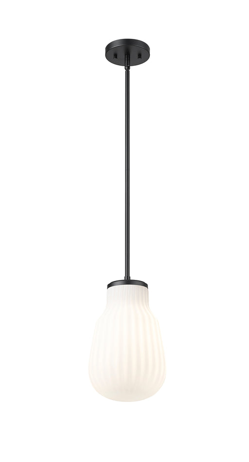 Pendant Z-Lite 7511P8-MB Matte Black Newbury 1 Light Pendant Z-Lite