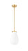 Pendant Z-Lite 7511P8-MGLD Modern Gold Newbury 1 Light Pendant Z-Lite