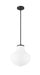 Pendant Z-Lite 7512P13-MB Matte Black Newbury 1 Light Pendant Z-Lite