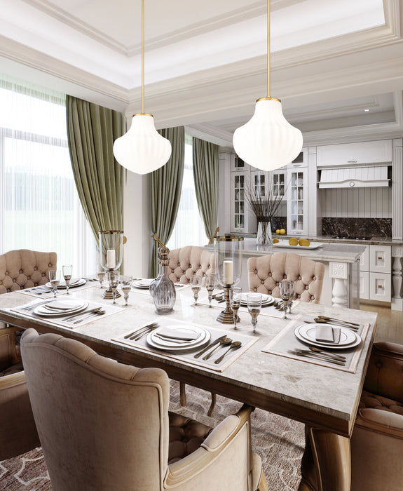 Pendant Z-Lite 7512P13-MGLD Modern Gold Newbury 1 Light Pendant Z-Lite