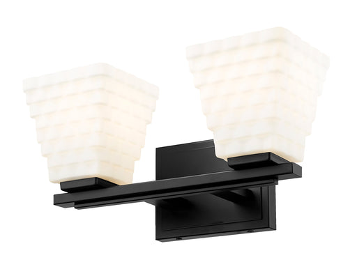 Vanity Z-Lite 7514-2V-MB Matte Black Annalise 2 Light Vanity Z-Lite