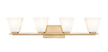 Vanity Z-Lite 7514-4V-MGLD Modern Gold Annalise 4 Light Vanity Z-Lite