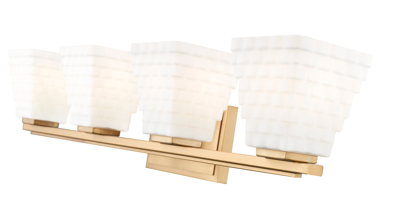 Vanity Z-Lite 7514-4V-MGLD Modern Gold Annalise 4 Light Vanity Z-Lite