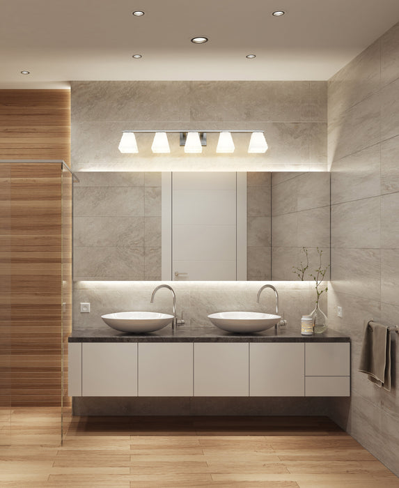 Vanity Z-Lite 7514-5V-BN Brushed Nickel Annalise 5 Light Vanity Z-Lite