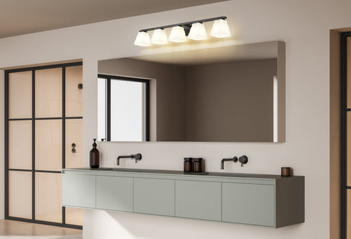 Vanity Z-Lite 7514-5V-MB Matte Black Annalise 5 Light Vanity Z-Lite