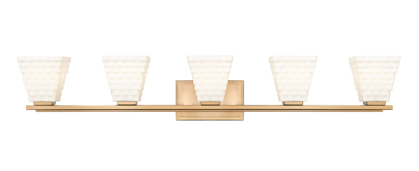 Vanity Z-Lite 7514-5V-MGLD Modern Gold Annalise 5 Light Vanity Z-Lite