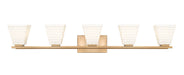 Vanity Z-Lite 7514-5V-MGLD Modern Gold Annalise 5 Light Vanity Z-Lite