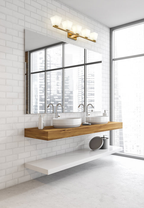 Vanity Z-Lite 7514-5V-MGLD Modern Gold Annalise 5 Light Vanity Z-Lite