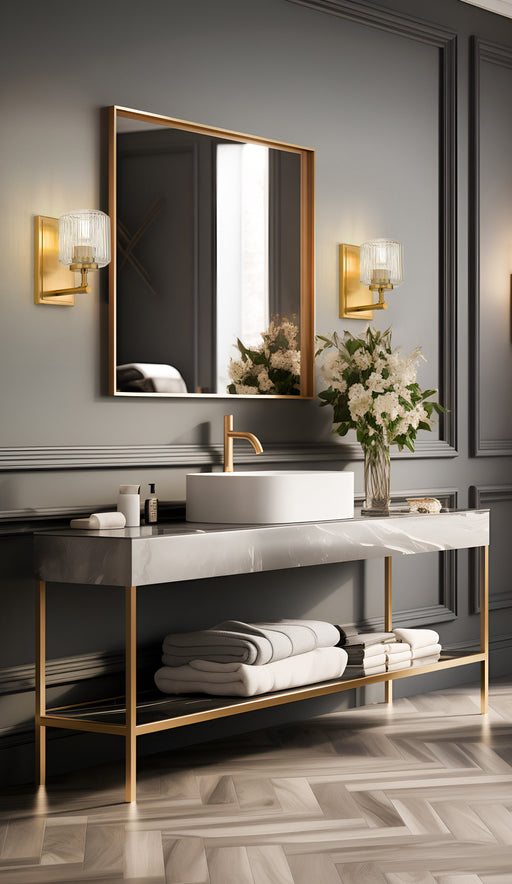 Wall Sconce Z-Lite 7515-1S-MGLD Modern Gold Landon 1 Light Wall Sconce Z-Lite