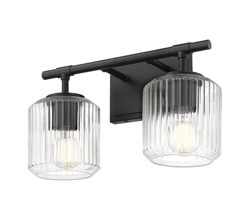 Vanity Z-Lite 7515-2V-MB Matte Black Landon 2 Light Vanity Z-Lite
