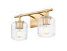 Vanity Z-Lite 7515-2V-MGLD Modern Gold Landon 2 Light Vanity Z-Lite