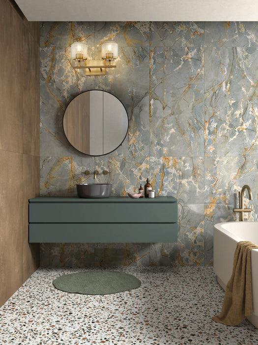 Vanity Z-Lite 7515-2V-MGLD Modern Gold Landon 2 Light Vanity Z-Lite