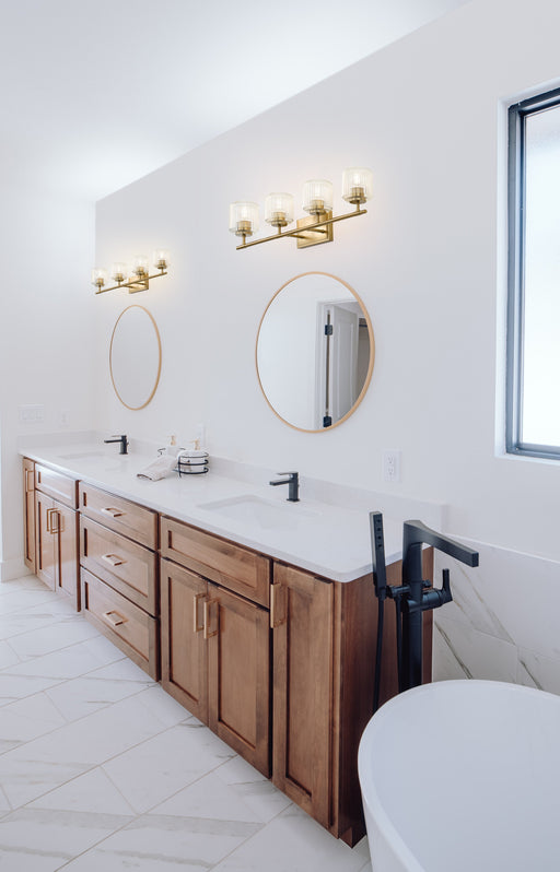 Vanity Z-Lite 7515-4V-MGLD Modern Gold Landon 4 Light Vanity Z-Lite