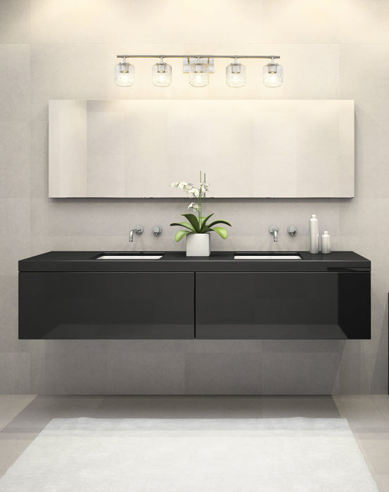 Vanity Z-Lite 7515-5V-BN Brushed Nickel Landon 5 Light Vanity Z-Lite