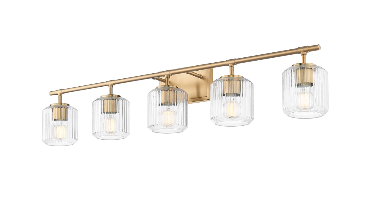 Vanity Z-Lite 7515-5V-MGLD Modern Gold Landon 5 Light Vanity Z-Lite