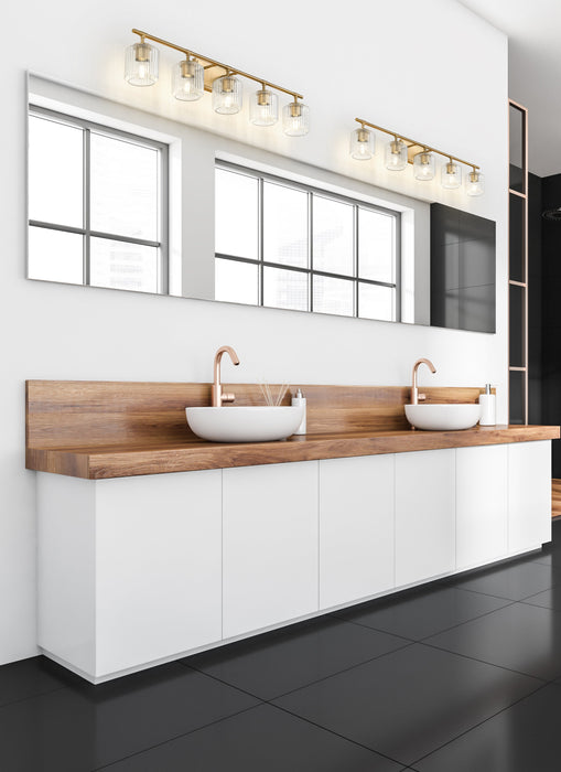 Vanity Z-Lite 7515-5V-MGLD Modern Gold Landon 5 Light Vanity Z-Lite