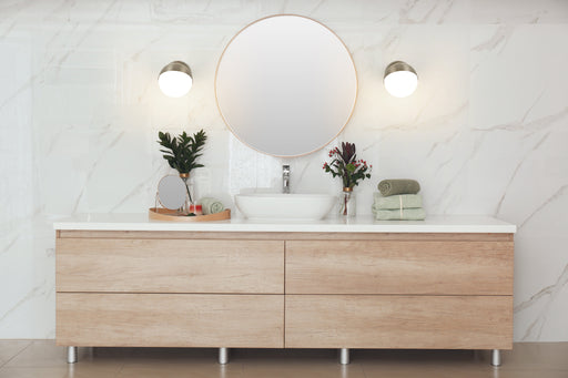 Wall Sconce Z-Lite 7517-1S-BN Brushed Nickel Realm Sphere 1 Light Wall Sconce Z-Lite