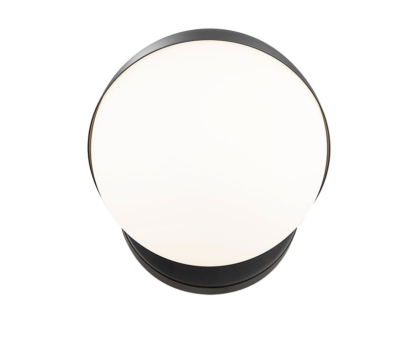 Wall Sconce Z-Lite 7517-1S-MB Matte Black Realm Sphere 1 Light Wall Sconce Z-Lite