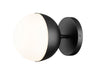 Wall Sconce Z-Lite 7517-1S-MB Matte Black Realm Sphere 1 Light Wall Sconce Z-Lite