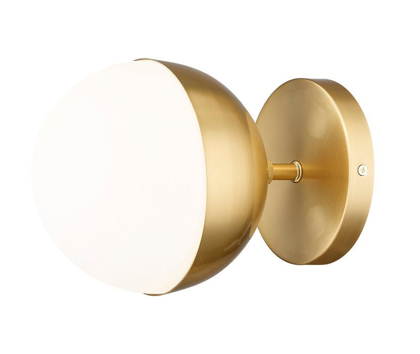 Wall Sconce Z-Lite 7517-1S-MGLD Modern Gold Realm Sphere 1 Light Wall Sconce Z-Lite