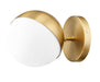 Wall Sconce Z-Lite 7517-1S-MGLD Modern Gold Realm Sphere 1 Light Wall Sconce Z-Lite