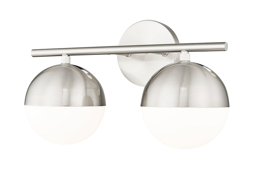 Vanity Z-Lite 7517-2V-BN Brushed Nickel Realm Sphere 2 Light Vanity Z-Lite