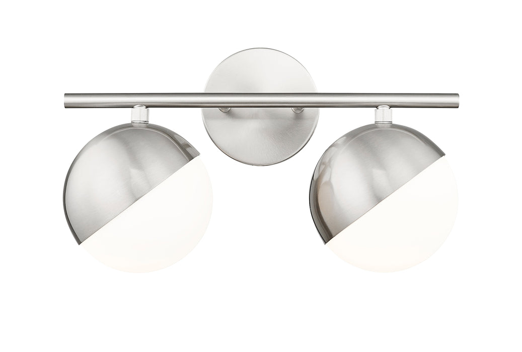 Vanity Z-Lite 7517-2V-BN Brushed Nickel Realm Sphere 2 Light Vanity Z-Lite