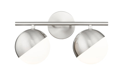 Vanity Z-Lite 7517-2V-BN Brushed Nickel Realm Sphere 2 Light Vanity Z-Lite
